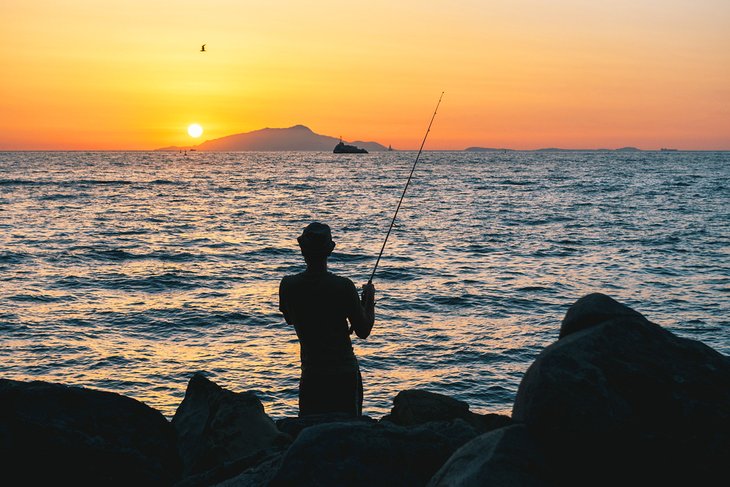 Fisherman on the Sorrento coast