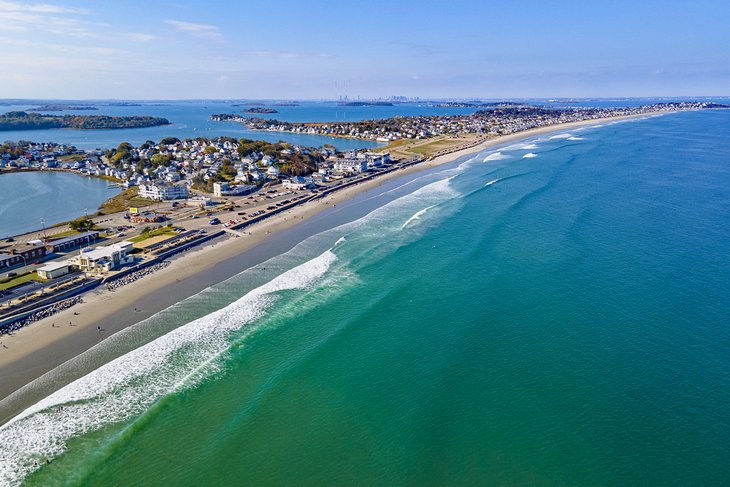 Aerial view of Nantasket Beach