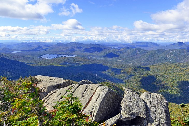 View over the Adirondack Mountains, New York State