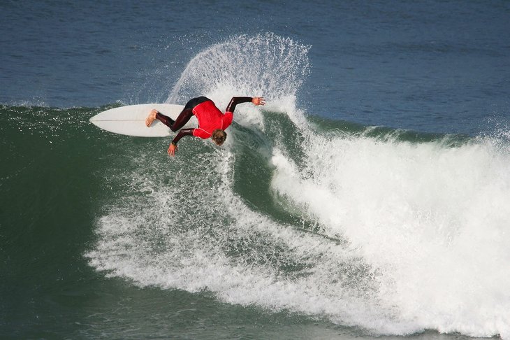 Surfer at Jeffreys Bay