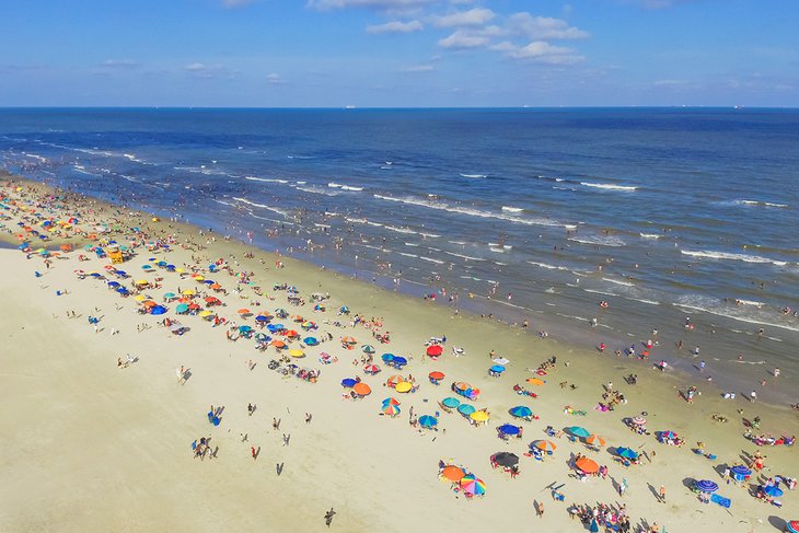 Aerial view of Stewart Beach