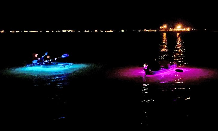 Glow Row boats