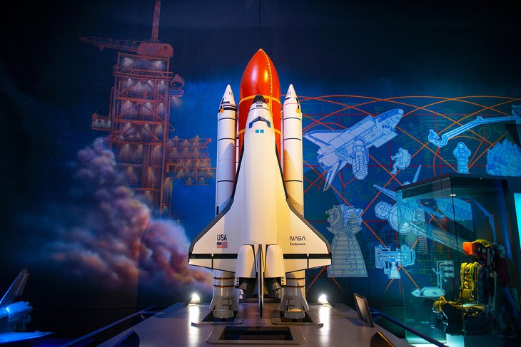 Space Shuttle Endeavour model at Johnson Space Center in Houston