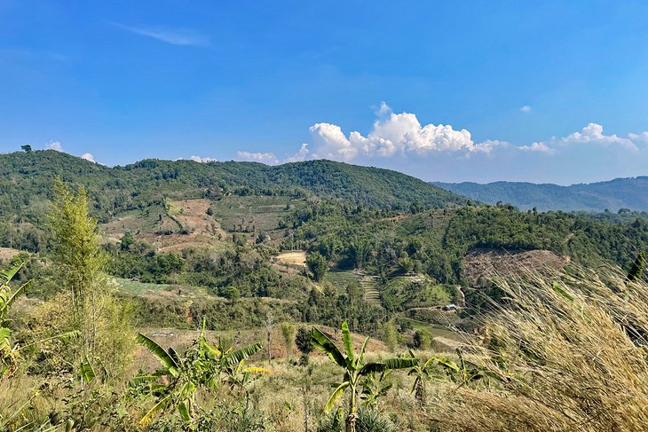 View of the countryside in Mae Sariang