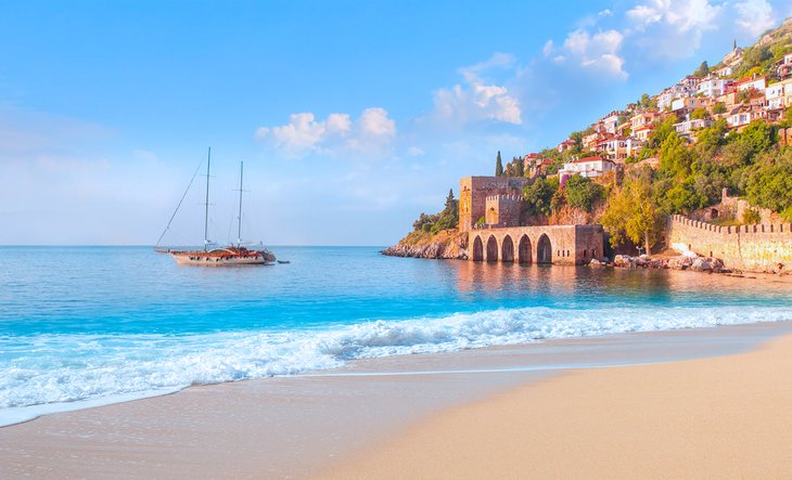 View to the Tersane from the northern end of Portakal Beach