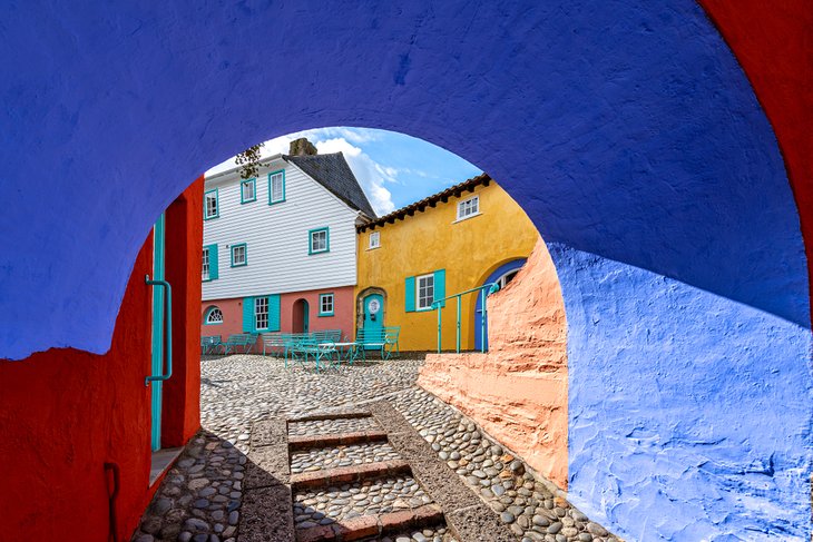 Colorful buildings in Portmeirion