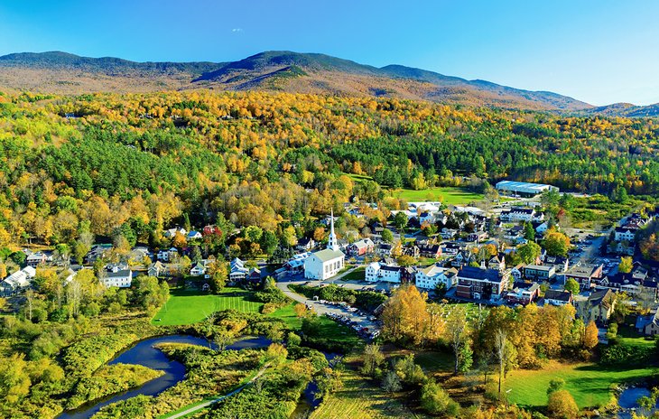 Fall colors in Stowe, Vermont