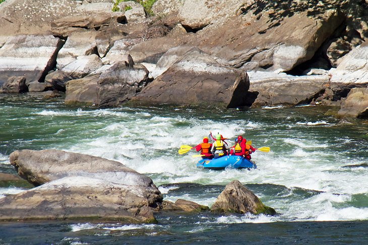White water rafting on the New River, West Virginia
