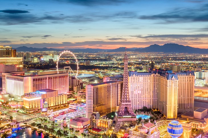 Las Vegas, Nevada at dusk