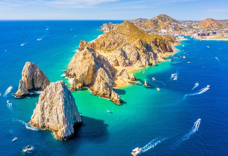 Aerial view of Lands End and Cabo San Lucas