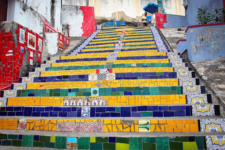 travel destinations in brazil Escadaria Selarón, Rio de Janeiro