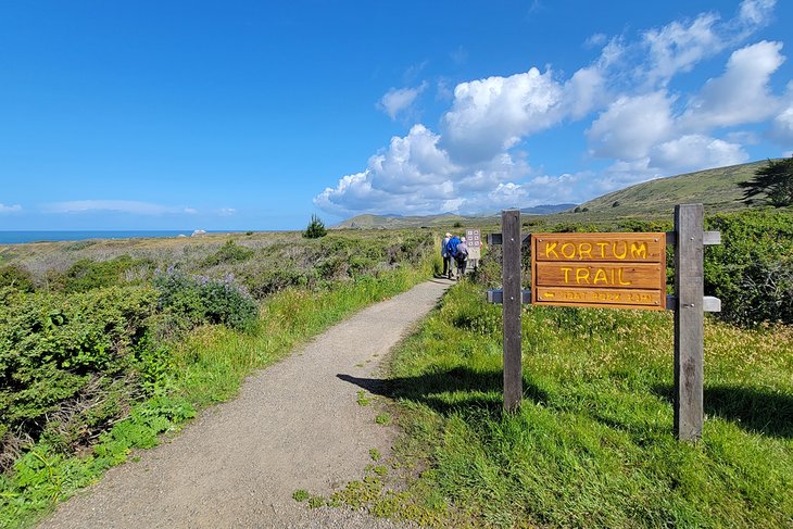 Kortum Trail, Shell Beach parking area