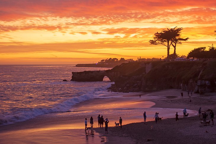 Sunset near West Cliff Drive