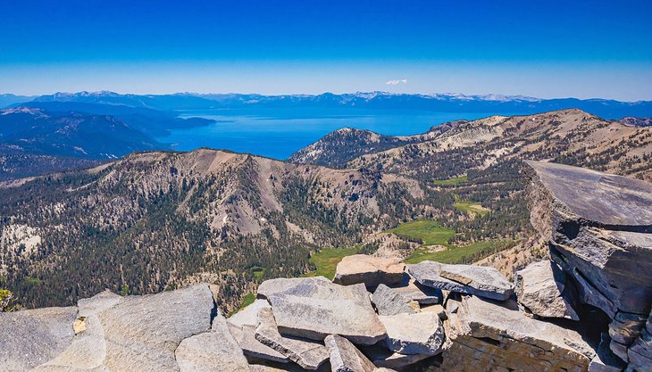 View of Lake Tahoe from Mount Rose trail