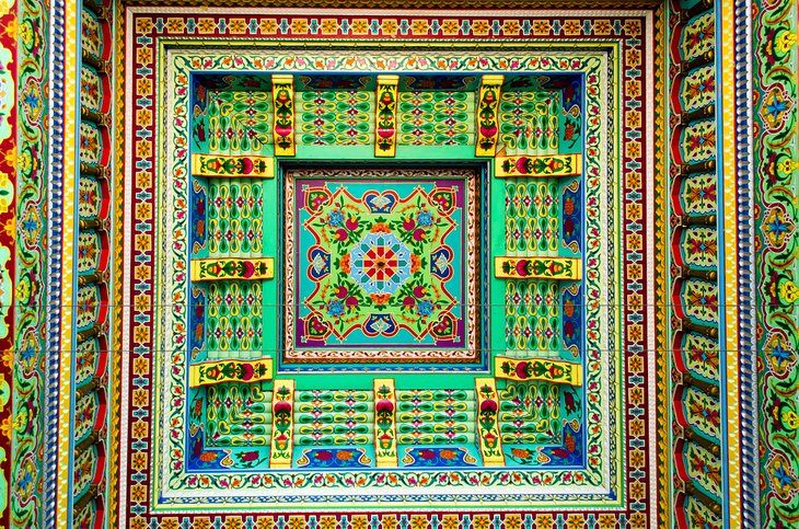 Ornate detail at the Dushanbe Teahouse in Boulder
