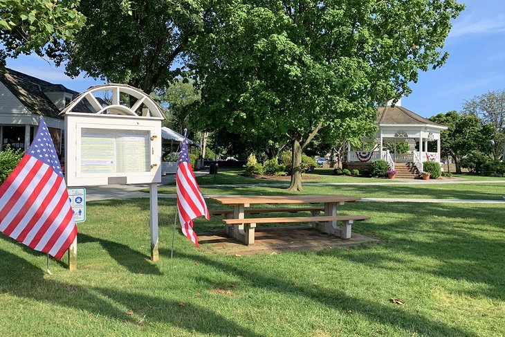 Town green in Fairfield