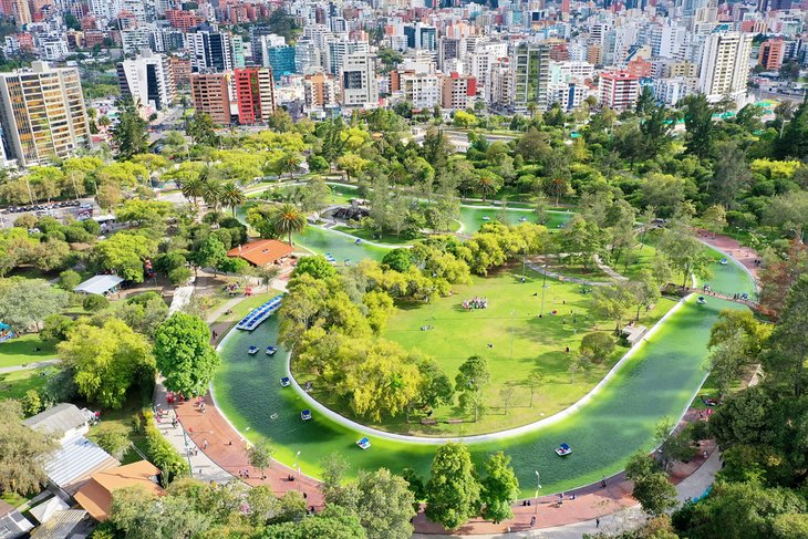 Aerial view of Parque Carolina