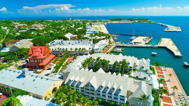 Aerial view of Key West