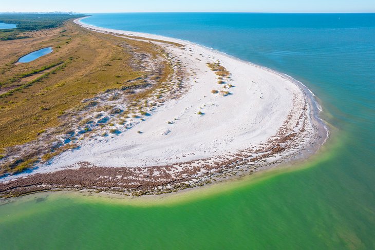 Aerial view of Caladesi State Park