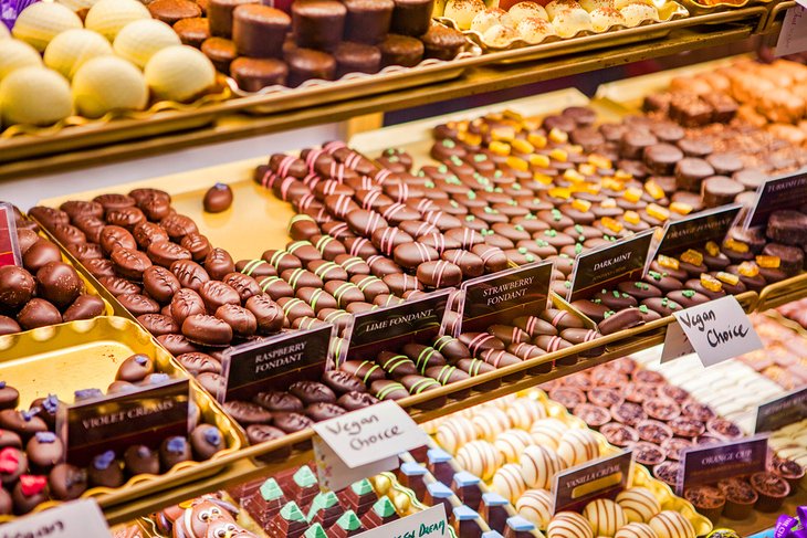 Chocolates for sale at the English Market, Cork
