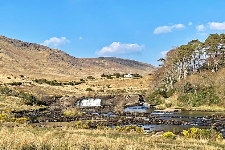 Waterfall along the Connemara Loop