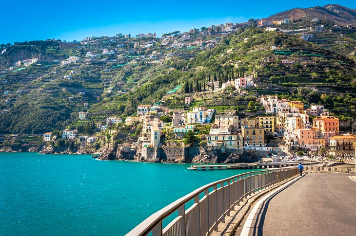 Picturesque road in the Amalfi Coast