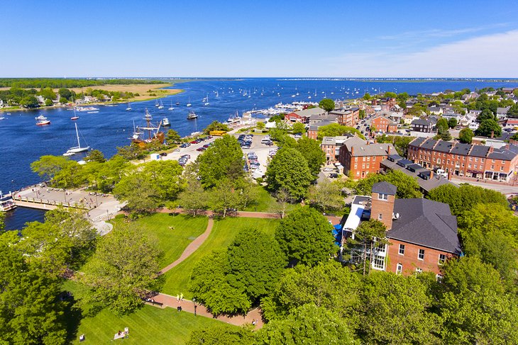 Aerial view of Newburyport