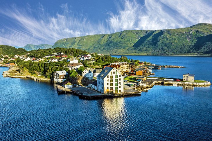 Aerial view of Alesund, Norway