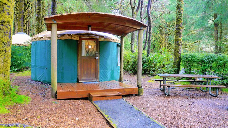 Yurt at Carl G. Washburne State Park