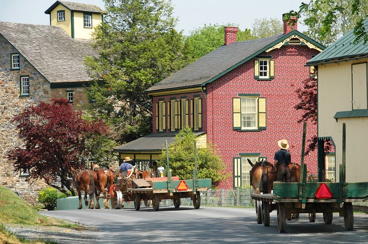 Amish wagons in Pennsylvania