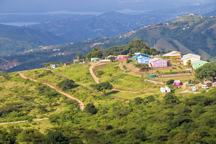 Houses overlooking Inanda Dam