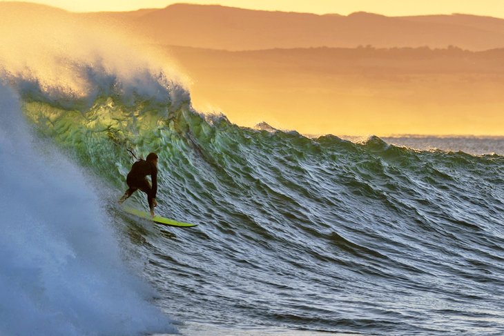 Surfer at Jeffreys Bay