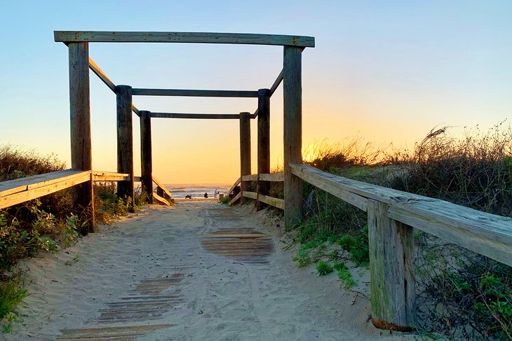 Sunset at South Padre Island County Beach