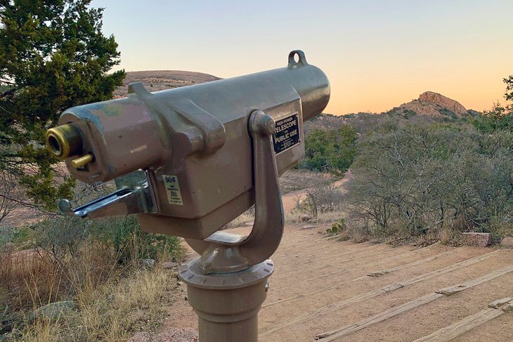 Telescope in Enchanted Rock State Natural Area