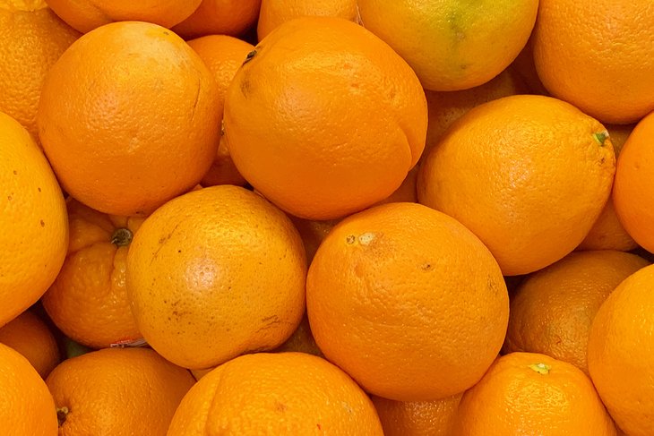 Oranges for sale at the McAllen Farmers Market