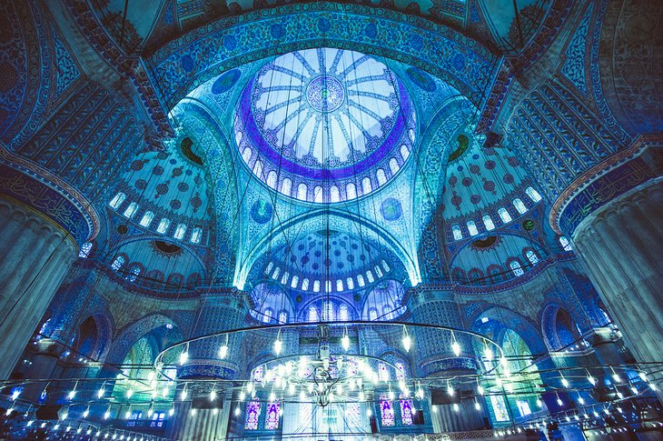 Sultanahmet Camii'nin iç kısmı, İstanbul