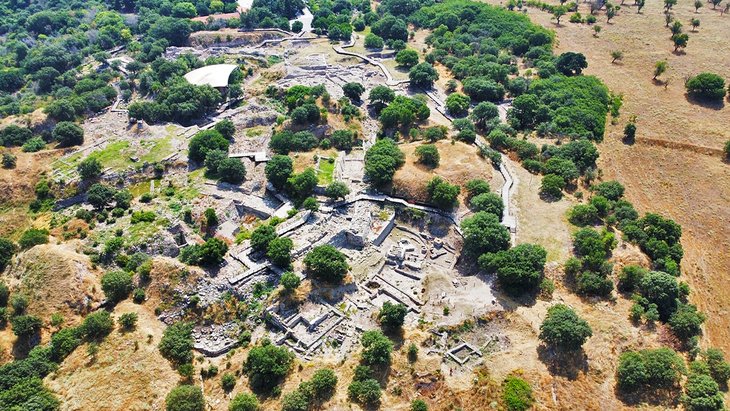 Aerial view of Troy