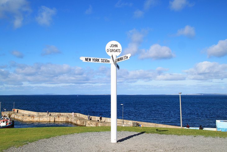 John o' Groats landmark "Journey's End" signpost