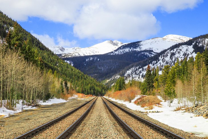 Train tracks in Colorado