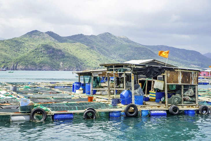 Traditional fishing village near Nha Trang