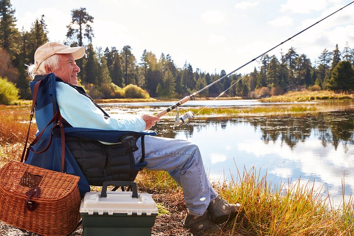 Trout fishing in Big Bear