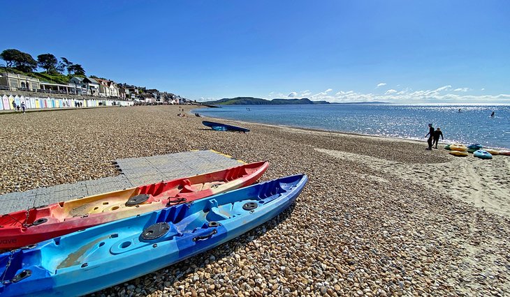 Kayaks on Front Beach