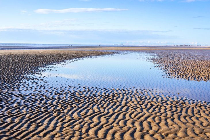 Low tide at Dymchurch Beach