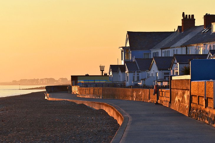 Sandgate, Kent at sunset