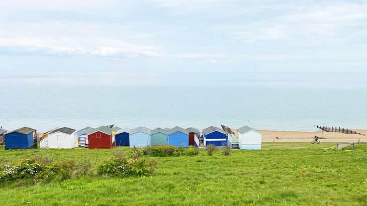 Beach huts on Tankerton Beach