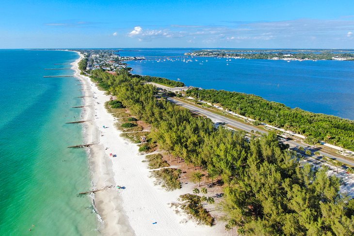 Aerial view of Anna Maria Island