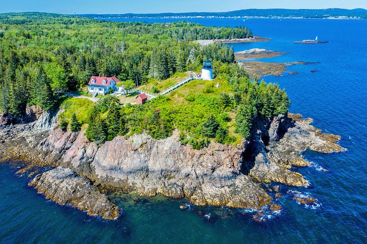 Owls Head Light located at the entrance of Rockland Harbor