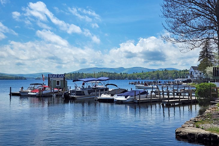 Docks in Wolfeboro on the Big Lake