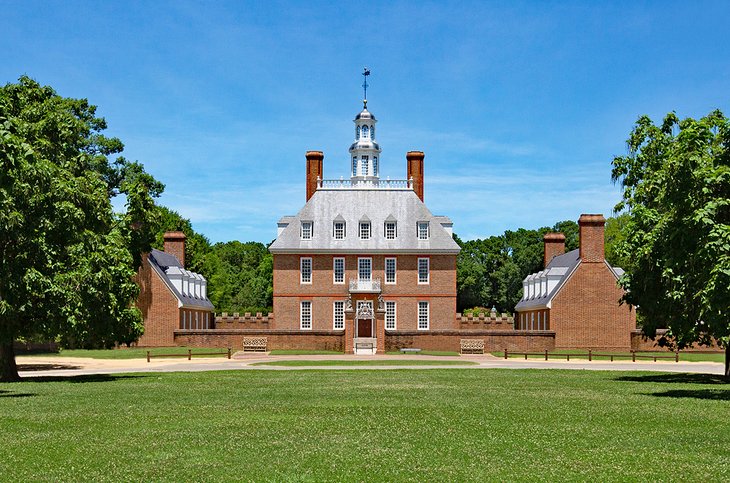The Governor's Palace in Colonial Williamsburg