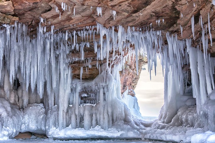 Ice caves on the Apostle Islands